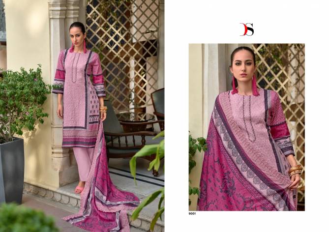 Bin Saeed 9 By Deepsy Lawn Collection Embroidery Pure Cotton Pakistani Suits Wholesale Online
